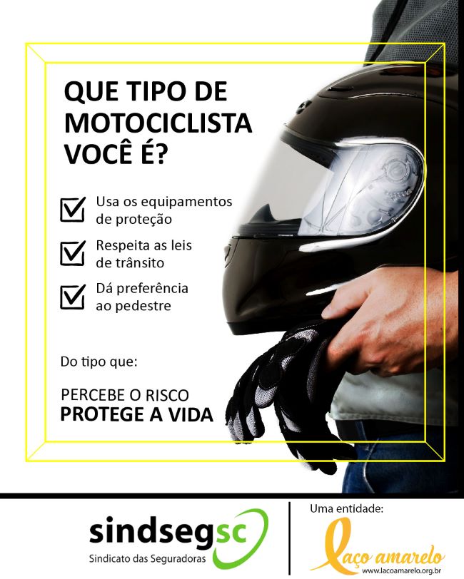 06.10.2020 Entidade Laço Amarelo: Que tipo de motociclista você é?